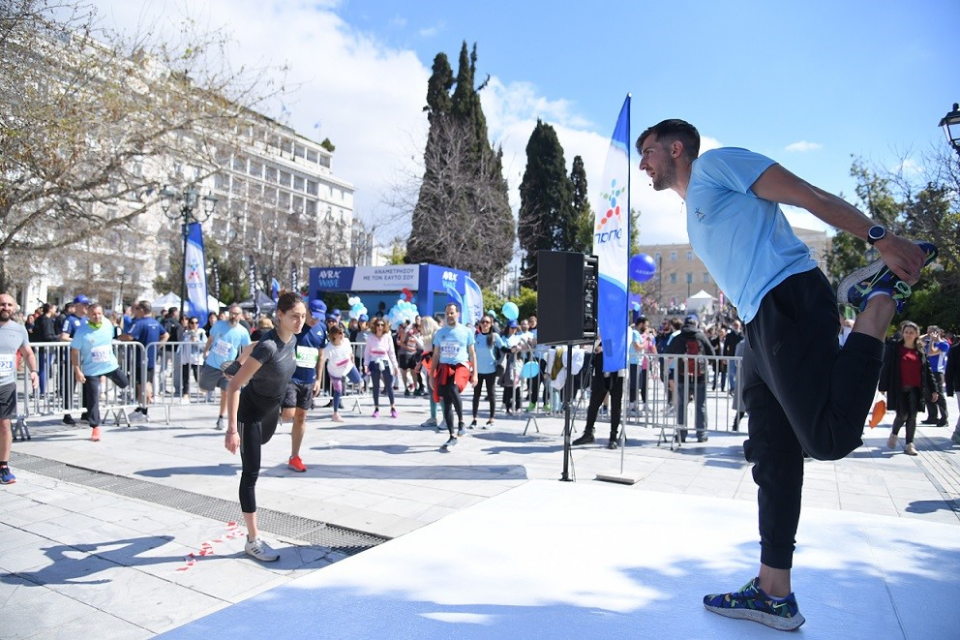  Η προθέρμανση της ΟΠΑΠ Running Team  