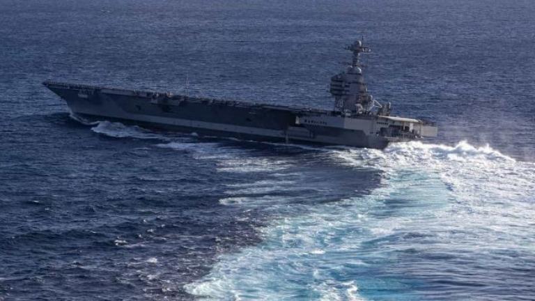 Δείτε το αεροπλανοφόρο USS Gerald R. Ford σε έναν εντυπωσιακό ελιγμό (ΒΙΝΤΕΟ)