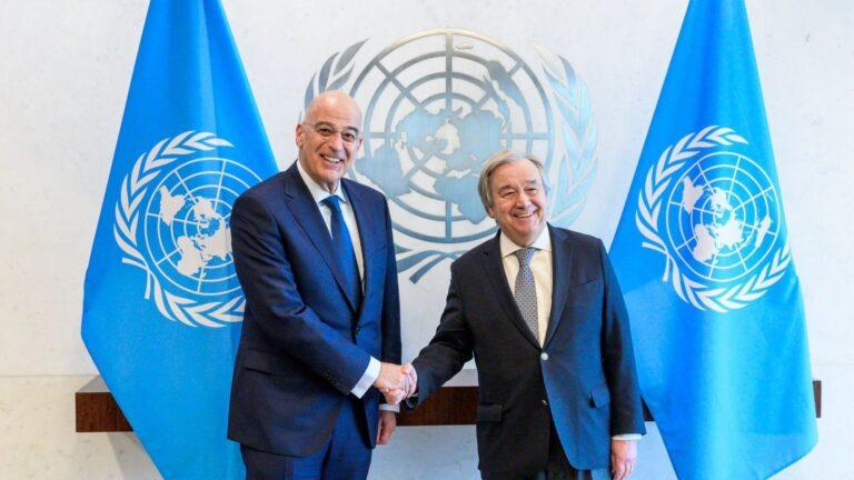 Ν. Δένδιας: Η Ελλάδα αποτελεί σταθερό και ένθερμο υποστηρικτή των αρχών και των αξιών των Ηνωμένων Εθνών