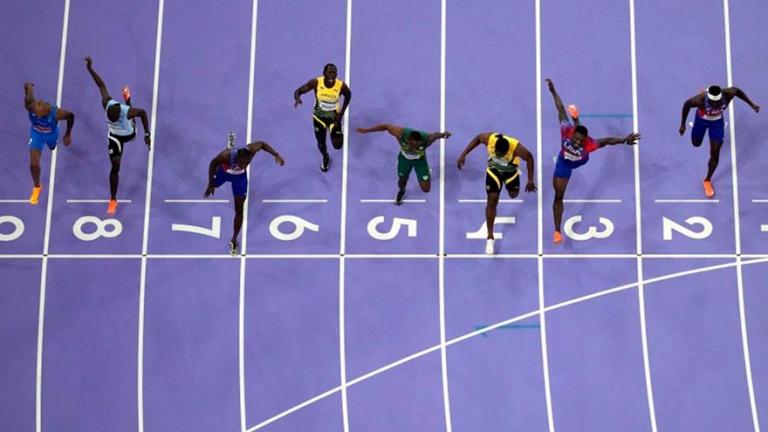 Ολυμπιακοί Αγώνες 2024: Η απόλυτη φωτογραφία των αγώνων - Ο τερματισμός των 100μ (ΒΙΝΤΕΟ & ΦΩΤΟ)