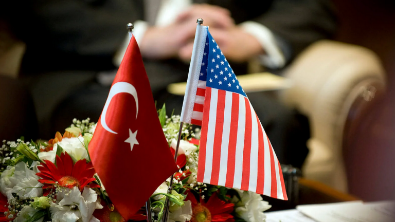 turkey usa flags